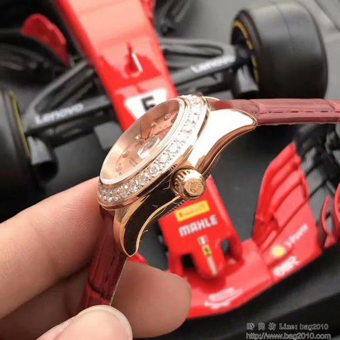 ROLEX勞力士 最新上市 Rolex淑女系列 珍珠貝母錶盤 環繞璀璨鑽石 進口6t51機芯 深度防水 女士腕表  wssb4501